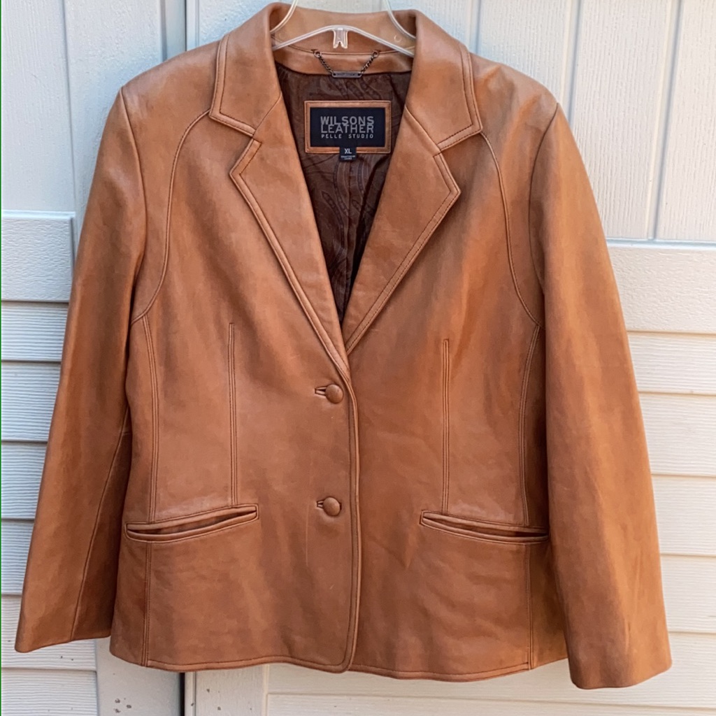 Wilsons Leather Pelle Studio Jacket Lamb Soft Xl Vintage Great Condition